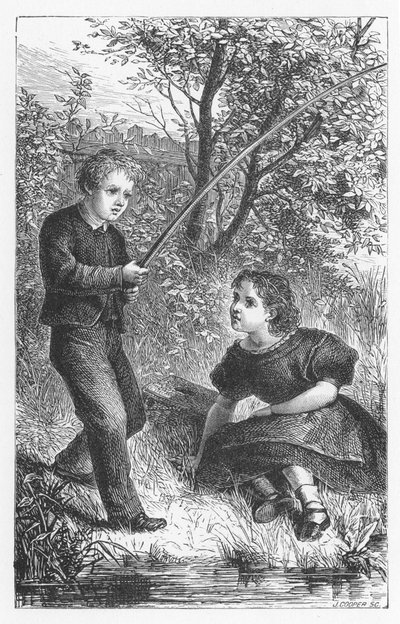 Scène uit The Mill on the Floss door George Eliot, ca. 1880 door Walter James Allen