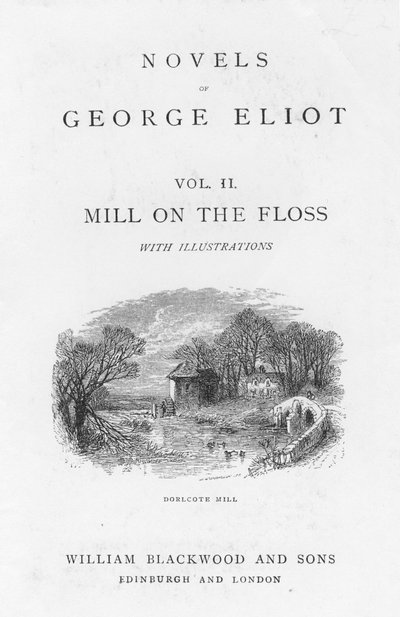 Titelpagina van The Mill on the Floss door George Eliot, ca. 1880 door Walter James Allen