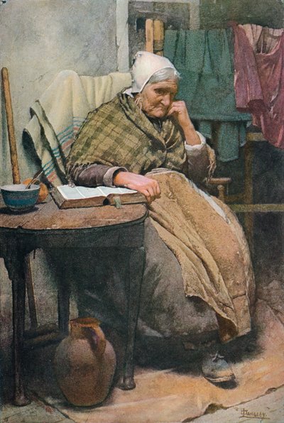 Een oude Cornish vrouw, ca. 1880 door Walter Langley
