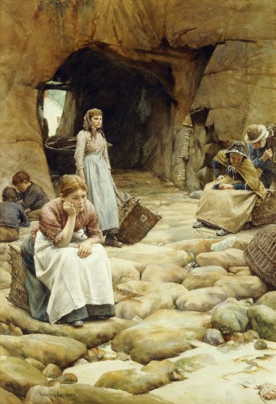 In het Visseizoen door Walter Langley