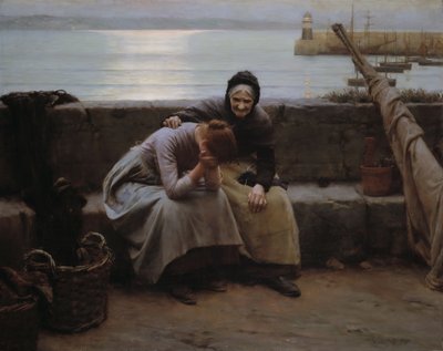 Nooit Ging de Ochtend naar de Avond zonder dat een Hart Brak, 1894 door Walter Langley
