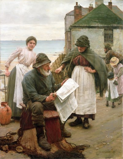 Wanneer de Boten Weg Zijn door Walter Langley