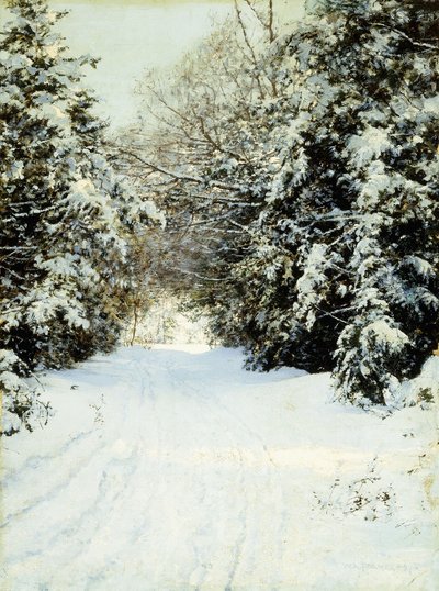 Met Sneeuw Beladen Bomen door Walter Launt Palmer