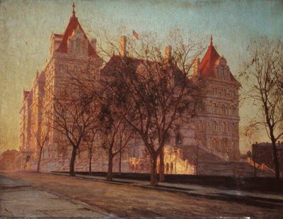 Staatsgebouw, Albany, New York State door Walter Launt Palmer