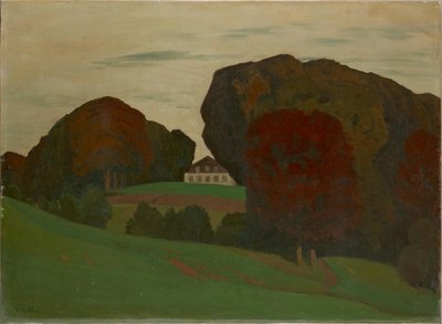 Deens park met villa door Walter Leistikow