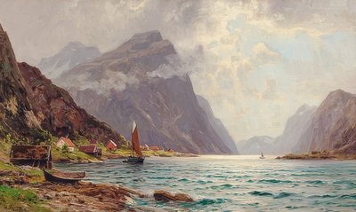 Fjordlandschap door Walter Moras