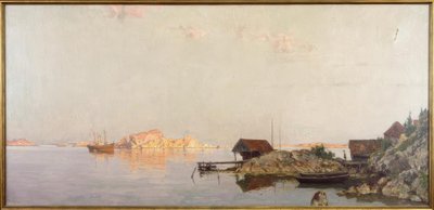 Scandinavisch kustlandschap door Walter Moras