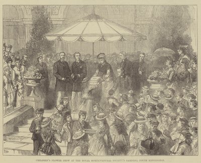 Kinderbloemenshow in de Tuinen van de Royal Horticultural Society, South Kensington door Walter Paget