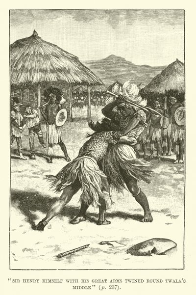 Illustratie voor King Solomons Mines door H. Rider Haggard door Walter Paget