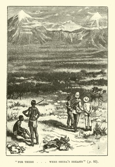Illustratie voor King Solomons Mines door H. Rider Haggard door Walter Paget