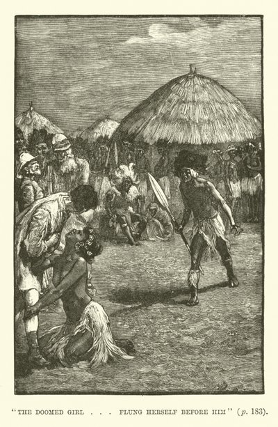 Illustratie voor King Solomons Mines door H. Rider Haggard door Walter Paget
