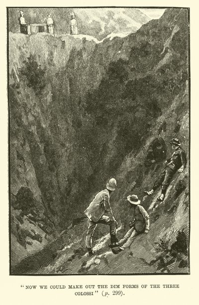 Illustratie voor King Solomons Mines door H. Rider Haggard door Walter Paget