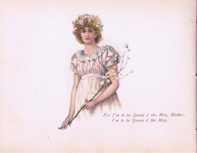 "Ik ben de Koningin van de Mei, Moeder", illustratie uit Tennyson Pictures gepubliceerd door E P Dutton & Co, ca. 1900 door Walter Paget
