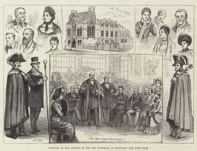 Aantekeningen bij de Opening van het Nieuwe Stadhuis in Hastings door Walter Paget