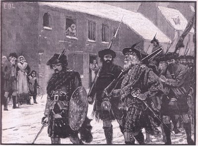Terugtocht van de Hooglanders AD 1716 door Walter Paget