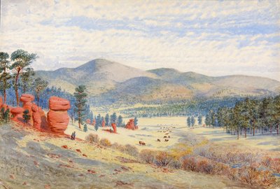 In Monument Park, Colorado, 1874 door Walter Paris