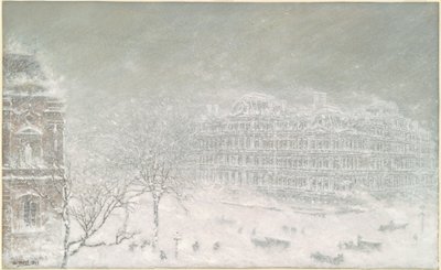 De grote sneeuwstorm van 1899 door Walter Paris