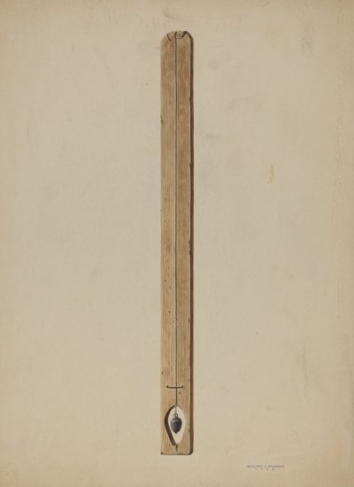 Loodlijn en Bord door Walter Praefke