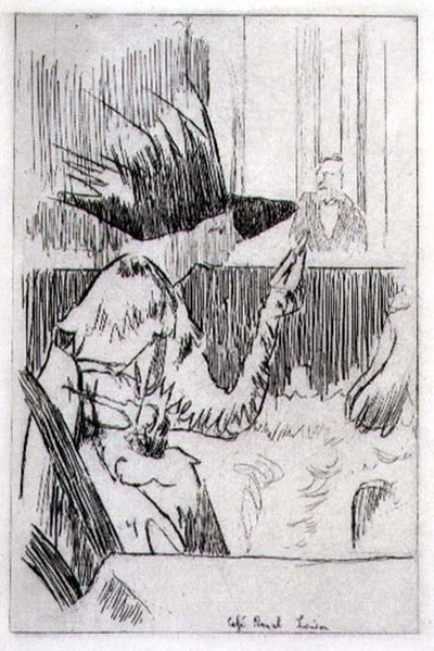 Cafe Royal in Londen door Walter Richard Sickert