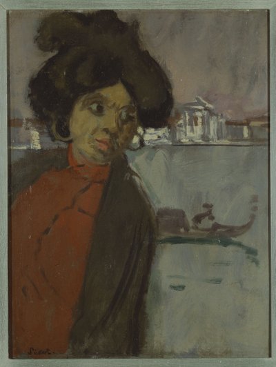 Inez op de Zattere door Walter Richard Sickert