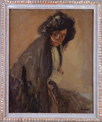 La Giuseppina Leunend Tegen een Chaise Longue, circa 1903-04 door Walter Richard Sickert