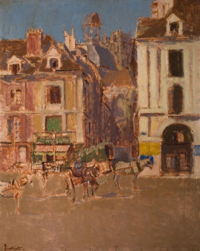 La Rue Notre Dame en de Quai Duquesne, 1902 door Walter Richard Sickert