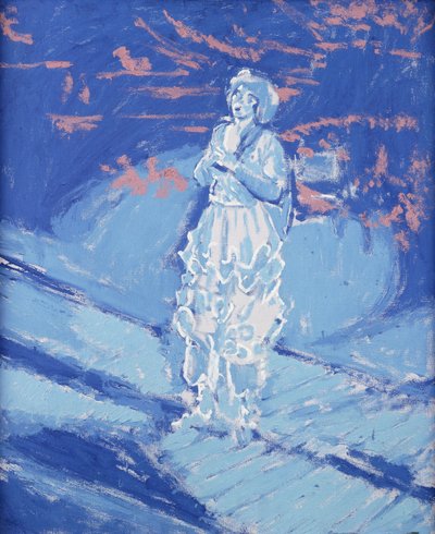 Miss Hilda Glyder op het podium door Walter Richard Sickert