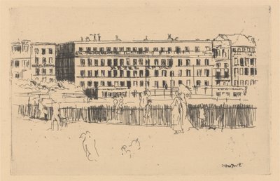 Oude Hotel Royal Dieppe door Walter Richard Sickert