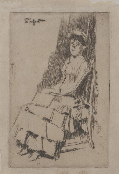 Portret van Agnes Oldfield door Walter Richard Sickert