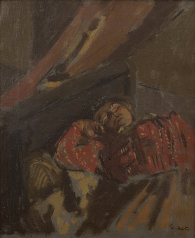 Blouse met rood patroon, ca. 1907 (Olieverf op doek) door Walter Richard Sickert