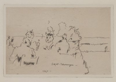 Scheveningen, Kaffeeklatsch (Roddels) door Walter Richard Sickert