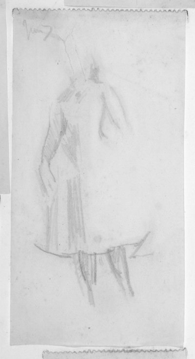 Schets van een vrouwelijke figuur door Walter Richard Sickert