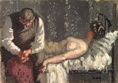 De Camden Town Moord, of Wat Zullen We Doen Voor de Huur?, ca. 1908-9 door Walter Richard Sickert