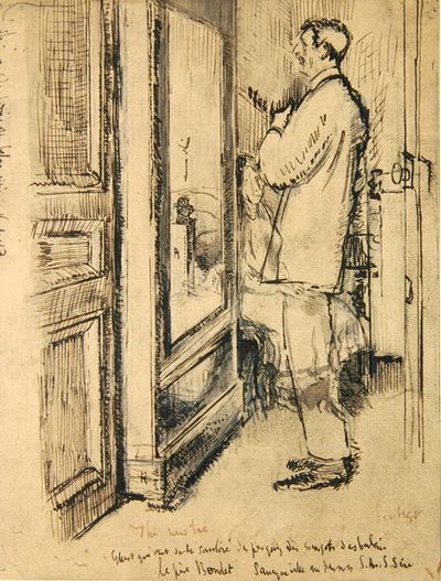 De nieuwe stropdas, ca. 1922 door Walter Richard Sickert