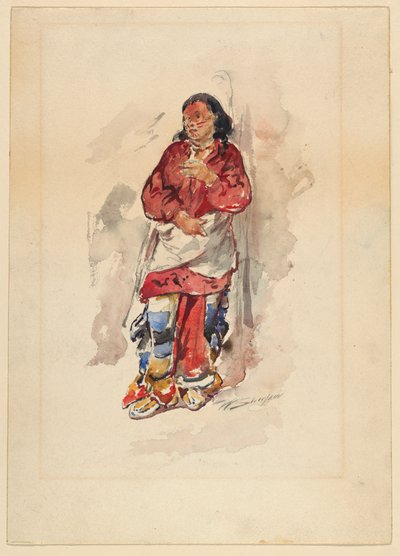 Cheyenne jeugd door Walter Shirlaw