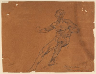 Schets voor Ontwerp door Walter Shirlaw