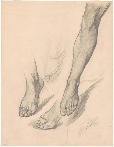 Studies van Voeten door Walter Shirlaw