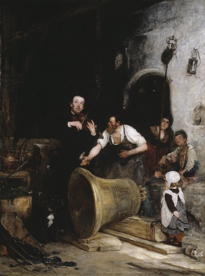 Het Luiden van de Klok, 1874 door Walter Shirlaw