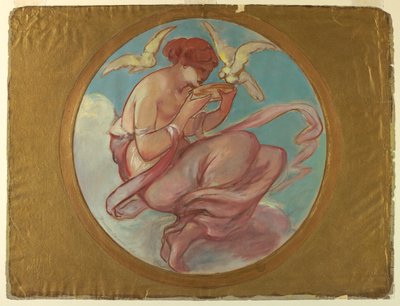 Venus (ontwerp voor een muurschildering) door Walter Shirlaw