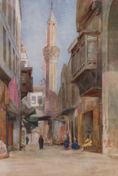 Sharia-el-Azhar, Caïro door Walter Spencer Stanhope Tyrwhitt