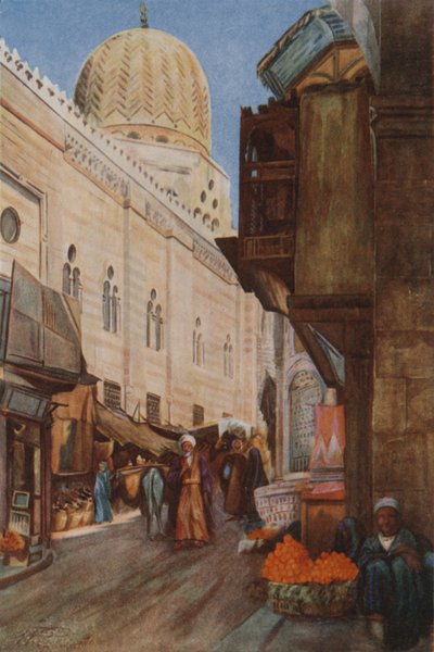 De Koepel van El Moaiyad vanaf Bab Zuweyleh, Damascus door Walter Spencer Stanhope Tyrwhitt