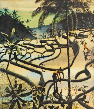 Preanger landschap door Walter Spies
