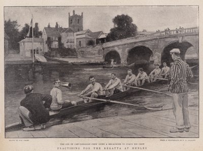 Oefenen voor de Regatta in Henley door Walter Stanley Paget