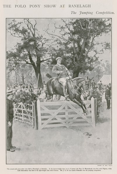 De poloponyshow in Ranelagh, de springwedstrijd door Walter Stanley Paget