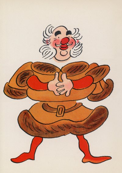 Figuren uit kinderboeken: Falstaff door Walter Trier