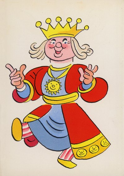 Figuren uit kinderboeken: Oude koning Cole door Walter Trier