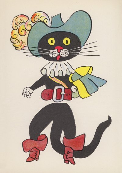Figuren uit Kinderboeken: De Gelaarsde Kat door Walter Trier