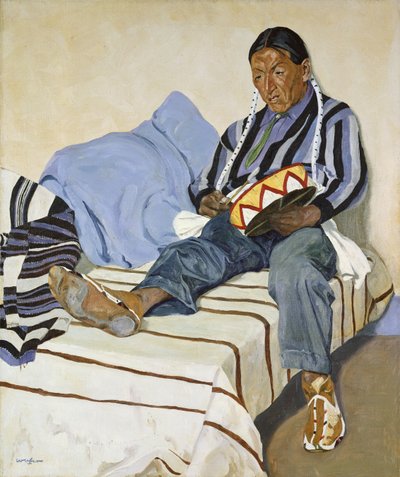 Een zingende Indiaan door Walter Ufer