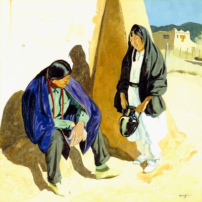 Middagschaduwen door Walter Ufer