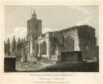 Stepney Kerk, Londen door Walter Wallis